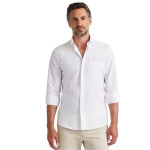 Proper Cloth Men’s ‘The Seersucker Shirt’ in Portugese White Size L Like-New